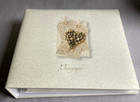Hallmark Wedding Photo Album Cover With Heart White Rosebuds Holds 152 Photos