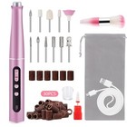 Electric Nail File   12 In 1 Professional Cordless Nail Drill Buffer Zjdmq001