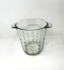 Mikasa Cheers Etched Polka Dot Crystal Ice Bucket 7 5  Barware France Chipped