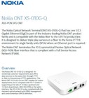 Nokia New Xs-010g-q Xgs Pon Ont  1x 100m 1g 2 5g  Us Power Plug
