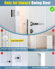 2 Pack Door Lock For Front Door Reinforcement Lock For Kids Safety  Silver