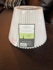 Threshold White Small Pleated Lamp Shade 5-1 2 X 10 X 7 New Without Box