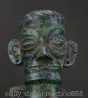 8 8  Old Chinese Bronze Ware Dynasty Palace Sanxingdui Person Head Statue