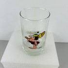 Arby s B c  Ice Age Collector Series Glass Cup 1981 Johnny Hart Fat Broad Snake