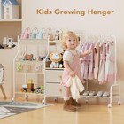 Diaper Caddy Organizer With Hanging Rack - 3 Tier Rolling Utility Cart With D   