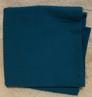 2 Pc Lot Teal Solid   Floral Basket Weave Cotton Fabric  total 1 06 Yards  - New