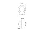 Large Rubber Push-in Ridged Stem Bumpers 1  Diam - Feet - Fits 1 2  Hole