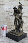 Signed Greek God Pluto Abduction Of Sabine Woman Bronze Sculpture Statue Decor