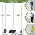 T2y 48 8  Extra Long Handle Dog Pooper Scooper 3-piece 3pack-green  Green 