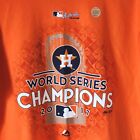 Houston Astros 2017 World Series Champions Orange T Shirt Size Mens Large Mlb