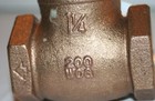 1-1 4  Npt 200 Wog Brass Swing Check Valve  American Granby Hscv125t
