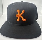 Vintage Starter The Natural Kr3w Hat Cap Snapback Black Orange Skate