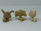Littlest Pet Shop Lot Of 3 Cocker Spaniel  Angora Bunny  Bull Terrier 2005-2007