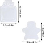 Dried Flower Bookmarks Penta Angel 30pcs Bottle Shape Handmade Diy Clear Pressed