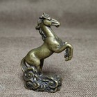 H 5 4 Cm Old Chinese Bronze Carving Horse Statue Decoration Gift Collection