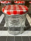 Lot Of 6 Bonnie Maman 12oz Jars With Red Lids   1 Extra 8oz Jar With Purple Lid