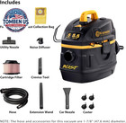 Vacmaster Professional Beast Series Vfb511h 0201 5-gal 5 5 Php Wet dry Vac