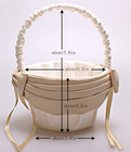 Vivivalue Flower Girl Basket Wedding Collection Traditional Ivory