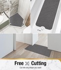 Non Slip Shower Bath Mat 24x16in  Quick Dry Pvc Loofah Mat For Tub   Bathroom