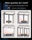 Black No-drill Curtain Bracket Set For Outside-mount Blinds  3-pack