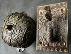 Bronze Sargent Ekado Doorbell And Matching Pull Incredible Patina 1880s