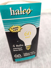 Halco 60 Watt Incandescant Light Bulbs   Frosted A19  nos   nib   long Life 