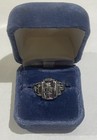 Vintage Jostens Purple High School Class Ring 1983 Sterling Silver   Palladium