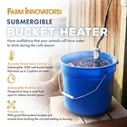 Farm Innovators Submergible Bucket Heater W attached Guard  1000 Watt  open Box 