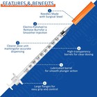 U-100 1ml Syringe 31g 1 4 Inch 6mm    Syringes For Lab Supplies Transparent 