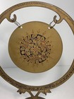 Vintage Etched Brass Gong Made In India 10 5 In 