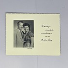 Photograph Lot Wedding Thank You Cards Portraits Black   White Loring Studio Vtg