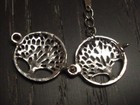 Tree Of Life 1 Inch Pendant Locket charm Stainless Silver Plated  403