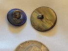 Antique Mop Buttons W  Cut Steels   Mother Of Pearl  flowers