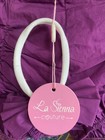 La Sienna Couture Girls Shorts Matching Headband  Size 4 Purple Bnwt Photoshoot