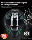 Ilm Full Face Motorcycle Helmet Z501 Dot Legend Green Xxl
