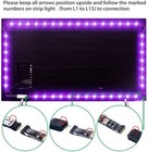 Tv Led Backlight 4 X 50cm Usb Rgb 5050 Strip Light Remote Kit 5v 30leds m