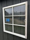 29 X 27 Vintage Window Sash  Old 6 Pane  Frame 1951 Arts   Crafts