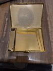 Vtg Colibri Japan Collectible Cigarette Case   Lighter Goldtone Design Elegant