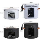 Cowboy Hat Straw Hat Zipper Organizer Toy Storage Bin Universal Travel Hat Box