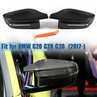 Real Carbon Fiber G8x Style Side Mirror Cover Cap For Bmw G20 G28 G22 G30 G38 Ac