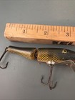 Vintage Creek Chub Jointed Pikie Minnow Wood Lure Glass Eyes Pike Scale Ccbc Usa