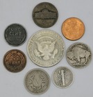 Vintage U s  Coin Collection-mixed Lot With Silver And 100 Year Old Coins