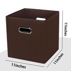 Black Foldable Storage Cubes Bins   Fabric Storage Box Cubes Organizer Basket   