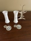 Vintage Tupperware 4 1 2    Salt And Pepper Shakers With Carrier
