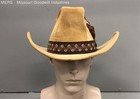John Wayne The Duke Collection Men s Tan Cowboy Hat Feather Embroidered Sz L