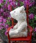 Antique White  Teddy Bear - 12   No Ids   Germany 