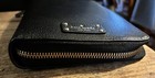 Kate Spade Zip Agenda Planner Black Leather With Black Interior