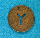 Nyc Subway Token Nycta One Fare Small Y Cutout New York City Transit Authority