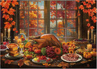 Thanksgiving Fall Puzzle For Adults 1000 Pieces  Holiday Food Turkey Jigsaw Puzz