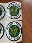 Vintage U s  Army Sticker Decals Vtg 1980s Rare   We Serve Proudly  Us Army  x4 